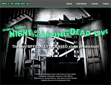 Tablet Screenshot of nightofthelivingdeadlive.com